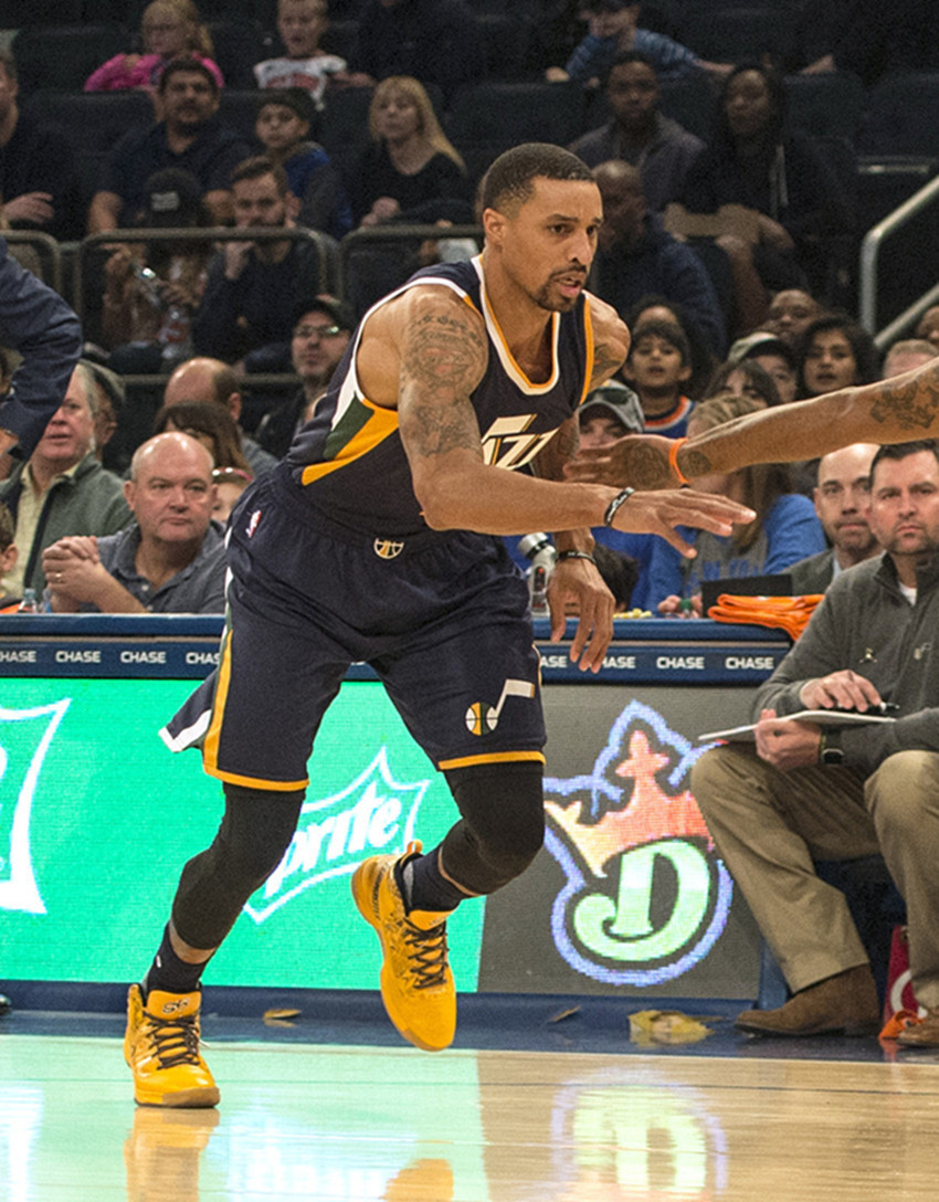 关于热火B队鏖战掘金，乔治·希尔送出助攻的信息